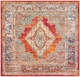 Safavieh Crystal 5'-0" x 5'-0" Rug in Orange / Light Blue