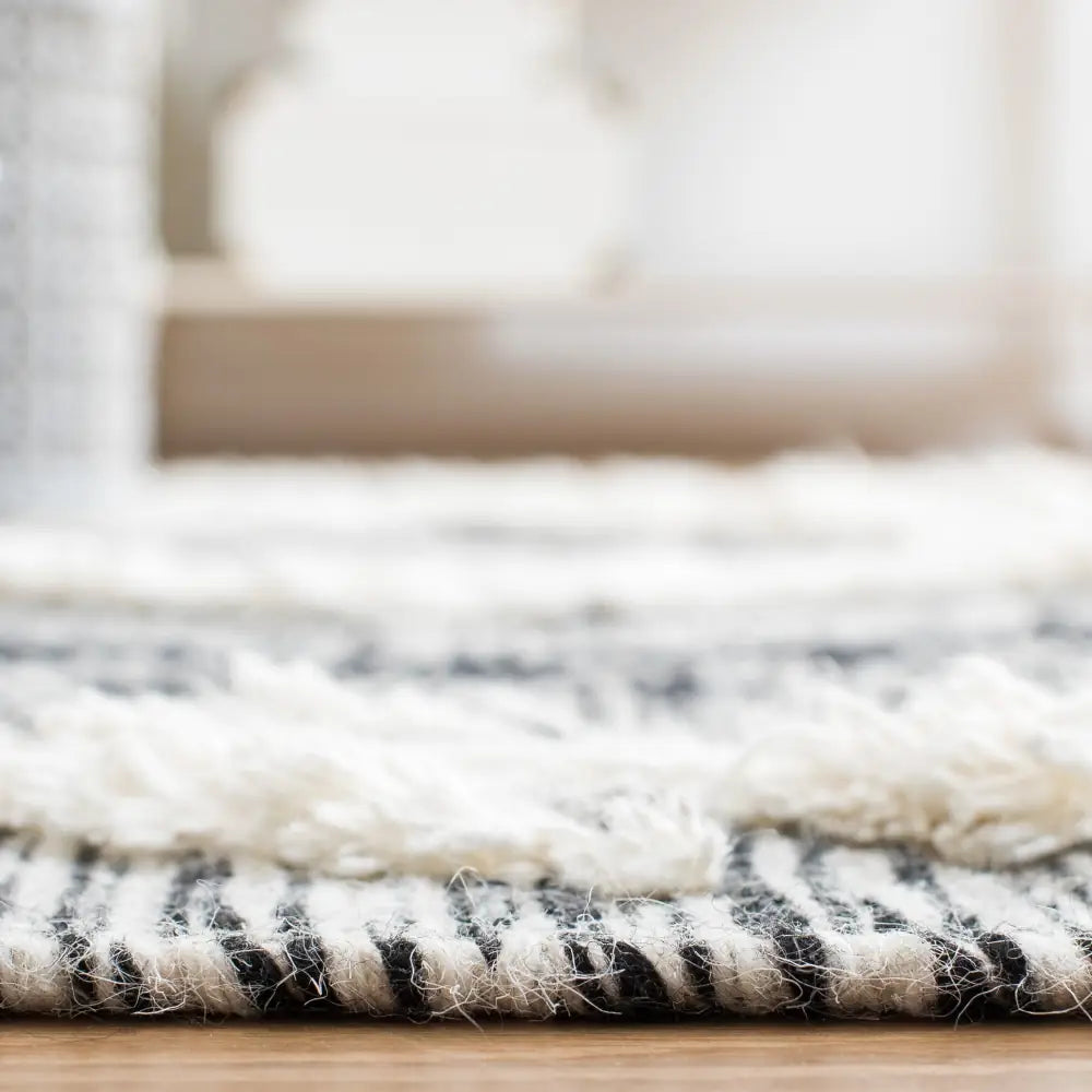 Safavieh Kenya 6'-0" x 9'-0" Rug in Ivory / Black
