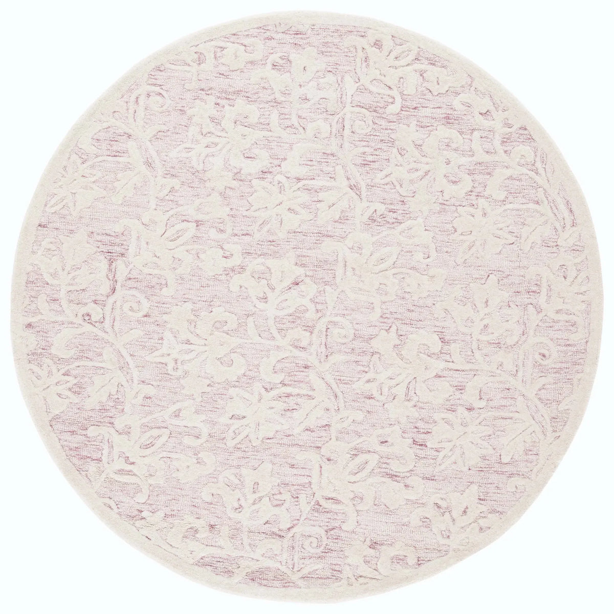 Safavieh Martha Stewart 6'-0" x 6'-0" Rug in Pink / Ivory