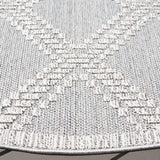 Safavieh Martha Stewart Global 6'-7" x 6'-7" Rug in Grey / Light Grey