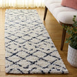 Safavieh Arizona Shag 2'-3" x 8'-0" Rug in Ivory / Slate