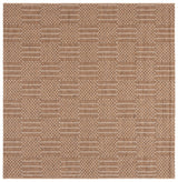 Safavieh Sisal All-Weather 6'-7" x 6'-7" Rug in Natural / Grey