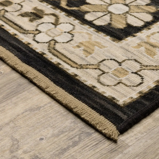 Oriental Weavers Sphinx Acacia ACA10 Beige Rugs - corner detail