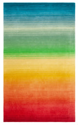 Safavieh Manhattan 4'-0" x 6'-0" Rug in Blue / Red
