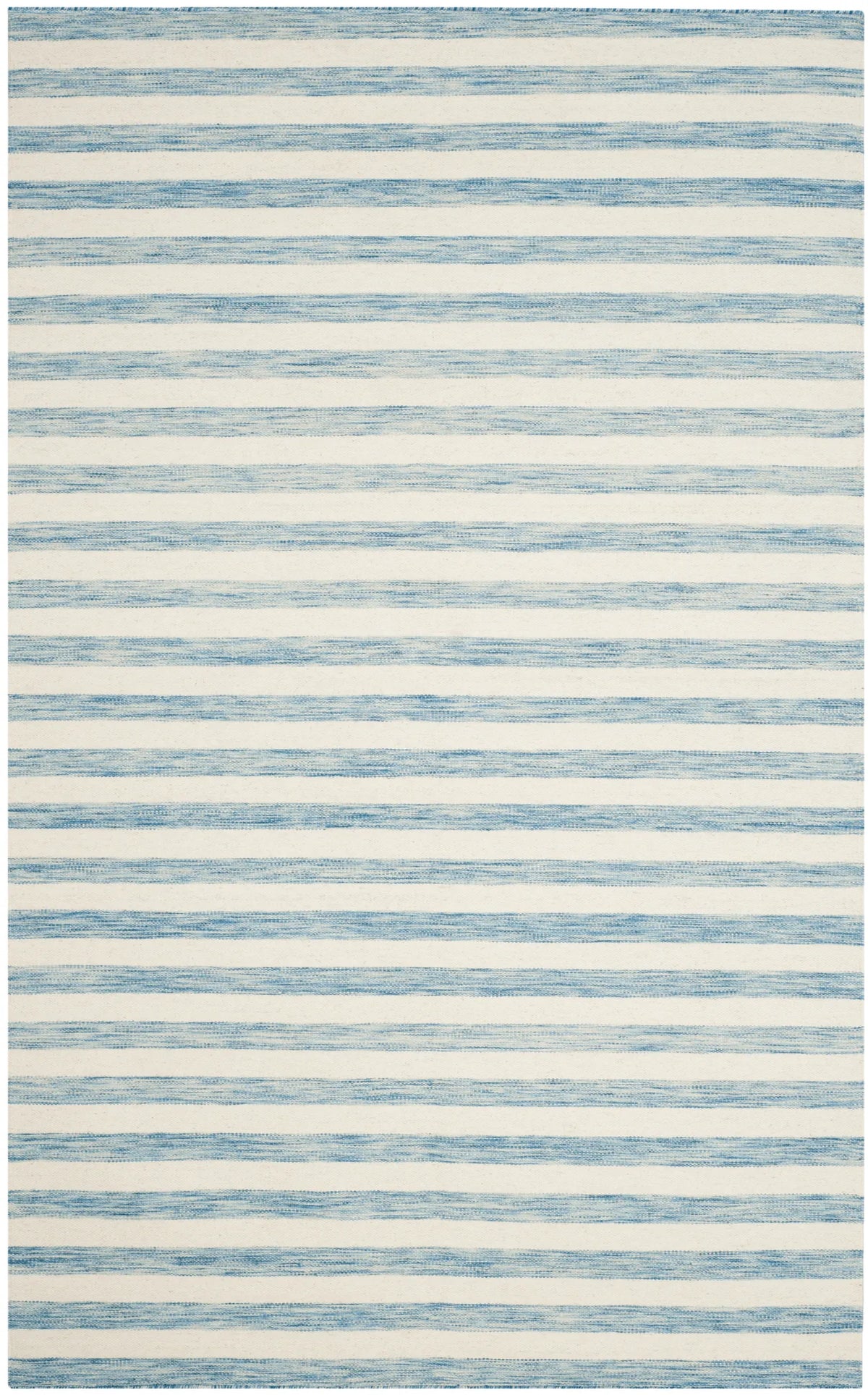 Safavieh Dhurries 4'-0" x 6'-0" Rug in Aqua / Ivory