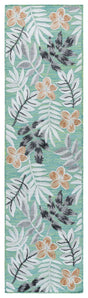 Safavieh Cabana 2'-0" x 8'-0" Rug in Blue Green / Grey
