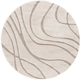 Safavieh Florida Shag 10'-0" x 10'-0" Rug in Cream / Beige
