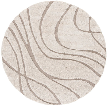 Safavieh Florida Shag 10'-0" x 10'-0" Rug in Cream / Beige