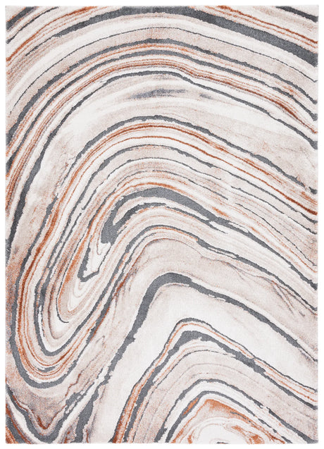 Safavieh Cyrus Shag 4'-5" x 6'-5" Rug in Beige / Rust