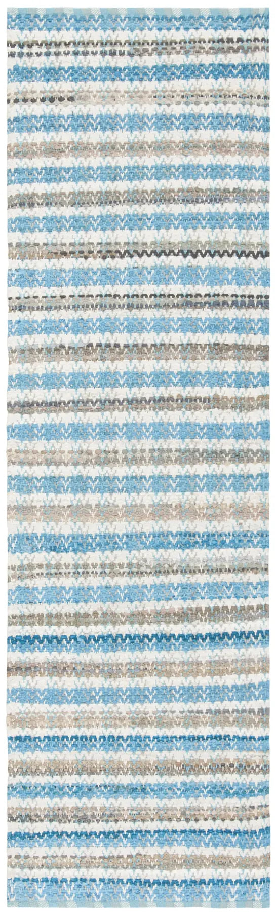 Safavieh Montauk 2'-3" x 8'-0" Rug in Aqua / Multi