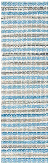 Safavieh Montauk 2'-3" x 8'-0" Rug in Aqua / Multi