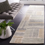 Safavieh Micro-Loop 2'-3" x 9'-0" Rug in Ivory / Grey