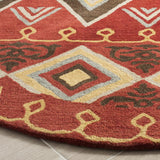 Safavieh Heritage 6'-0" x 6'-0" Rug in Red / Multi