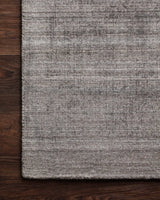 Loloi Pasadena Pas-01 Smoke Rug - corner on wood