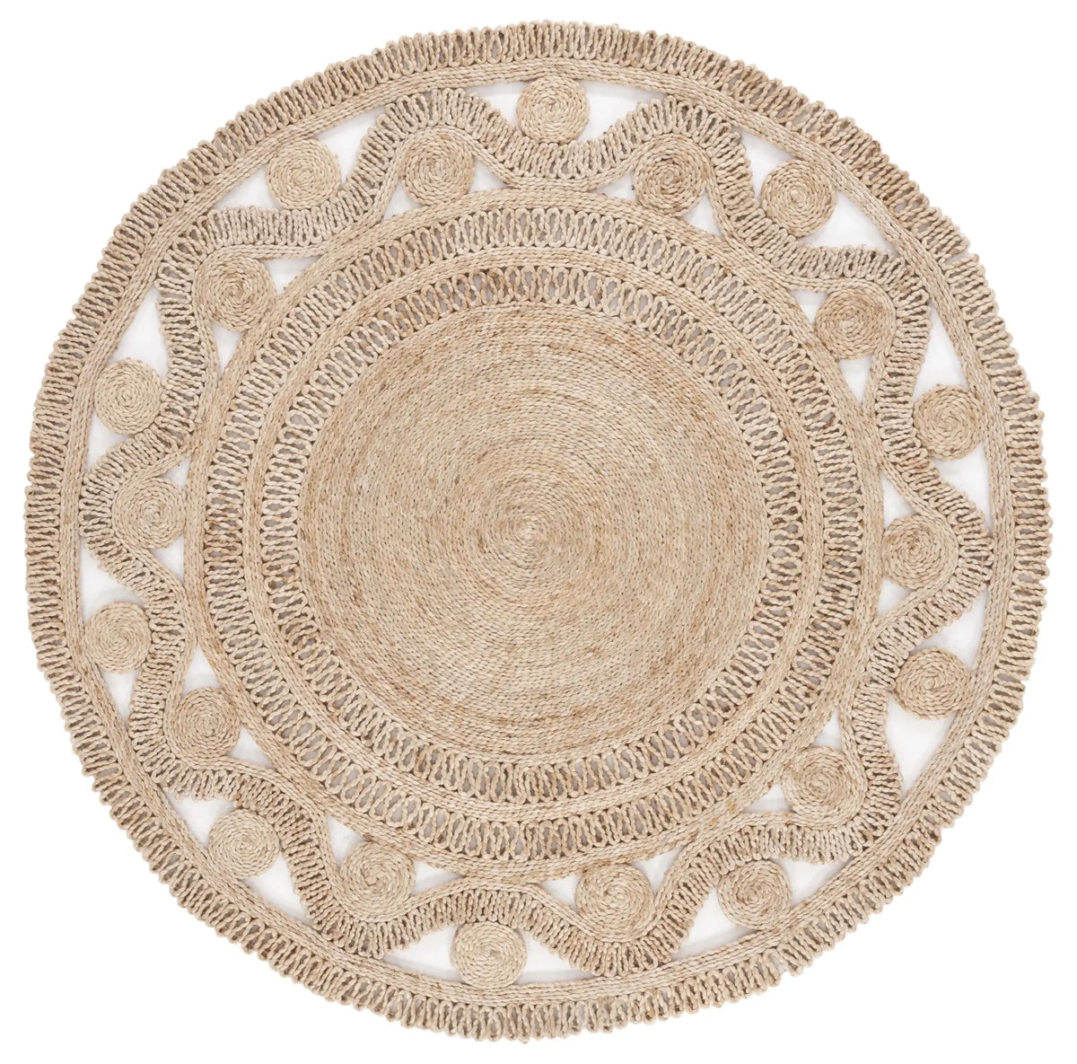 Safavieh Natural Fiber 5'-0" x 5'-0" Rug in Natural