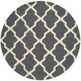 Safavieh Cambridge 6'-0" x 6'-0" Rug in Dark Grey / Ivory