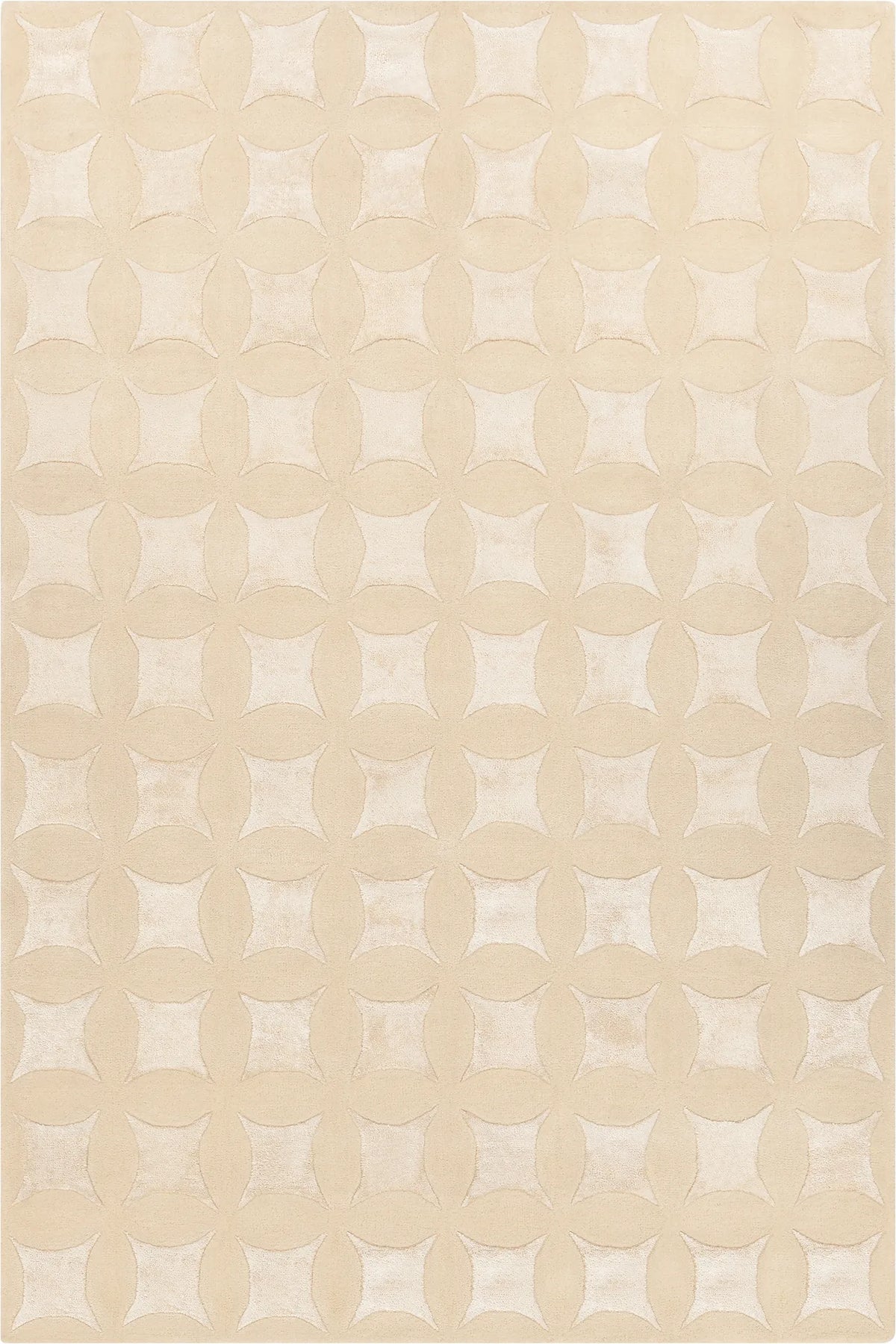 Chandra Isadora ISA-56700 Ivory rug, flat view