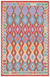 Safavieh Aspen 4'-0" x 6'-0" Rug in Red / Blue