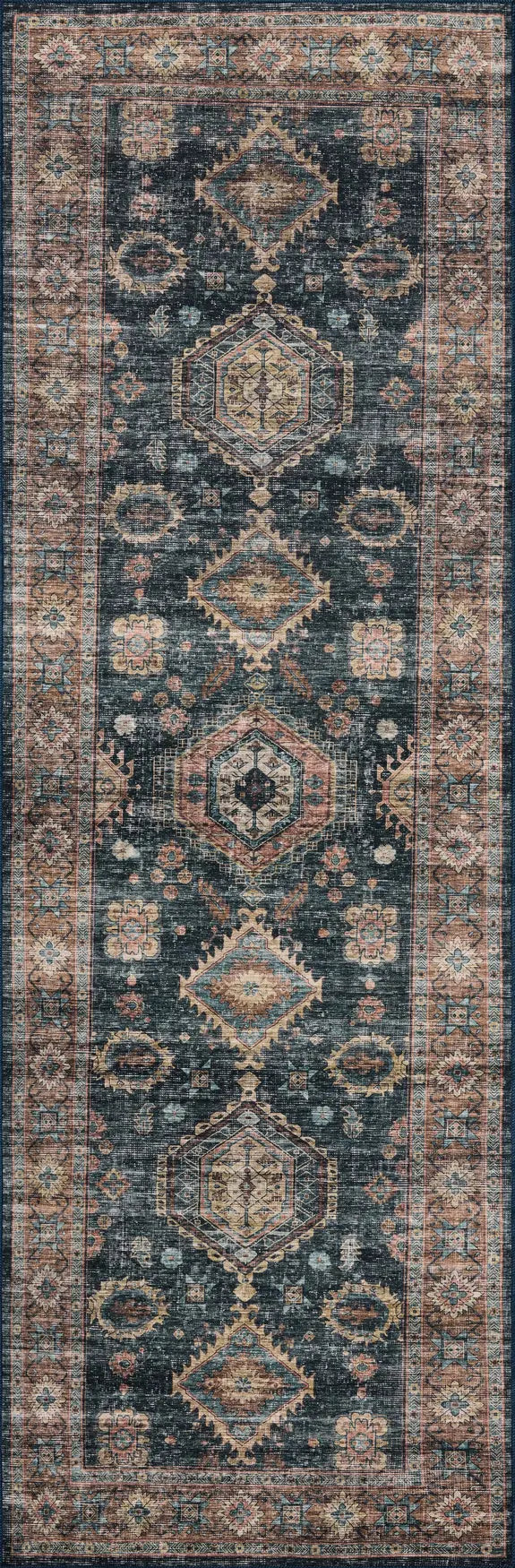 Loloi Anniston ANS-03 Denim / Sunset Rug - runner flat
