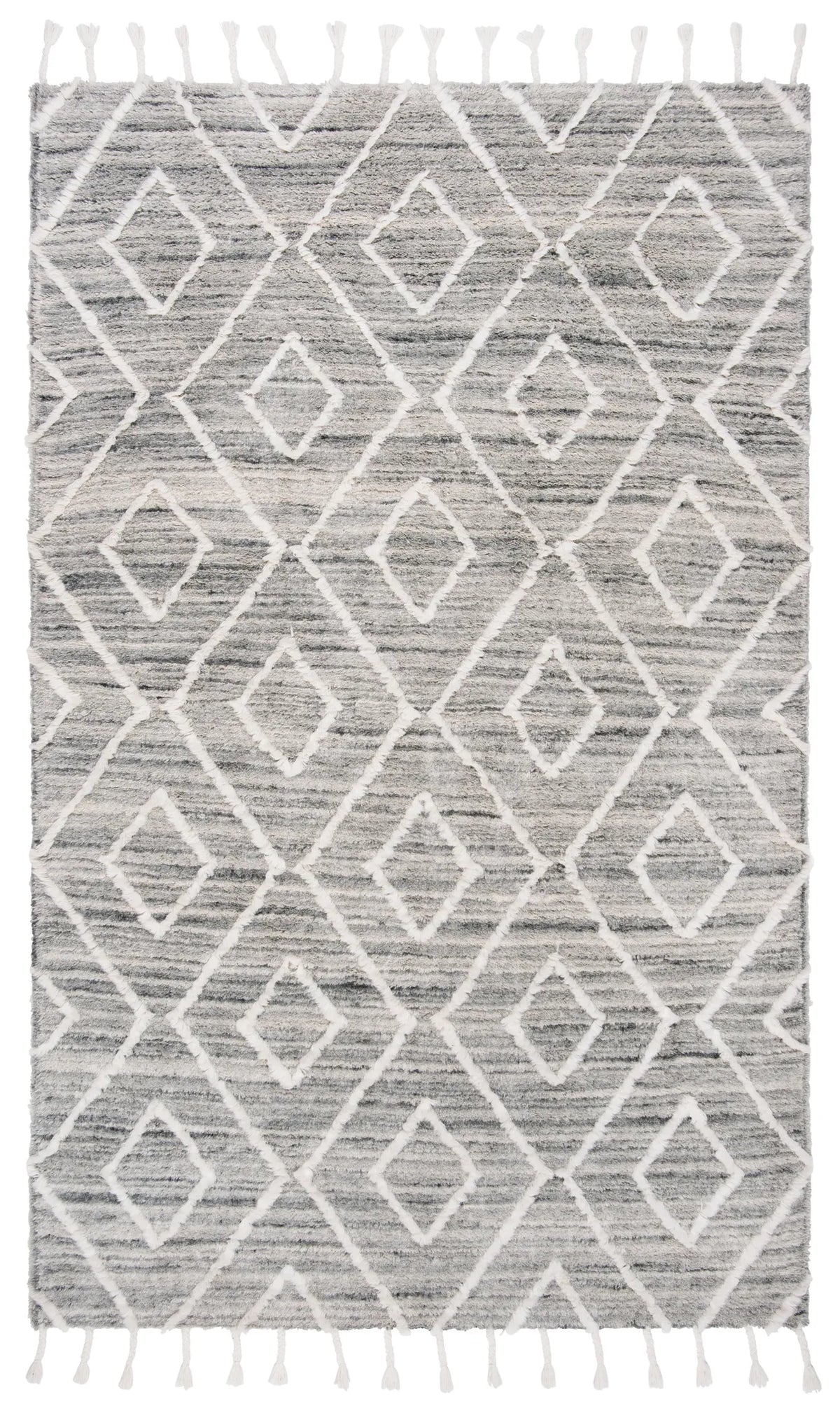 Safavieh Casablanca 4'-0" x 6'-0" Rug in Grey / Ivory