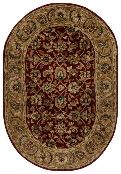 Safavieh Classic 4'-6" x 6'-6" Rug in Rust / Camel