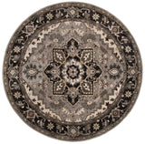 Safavieh Royalty 7'-0" x 7'-0" Rug in Silver / Charcoal