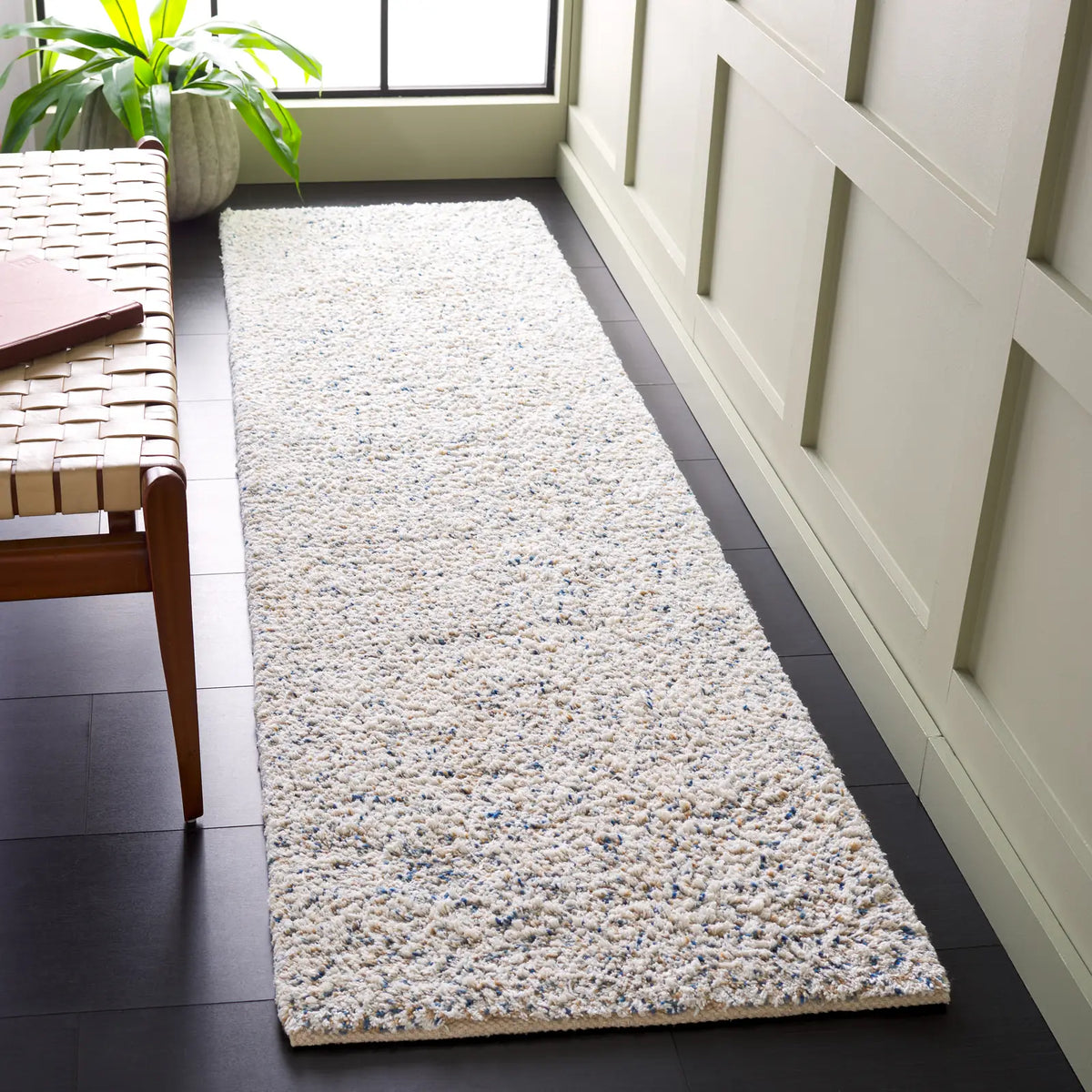 Safavieh Berber 2'-3" x 8'-0" Rug in Ivory / Blue