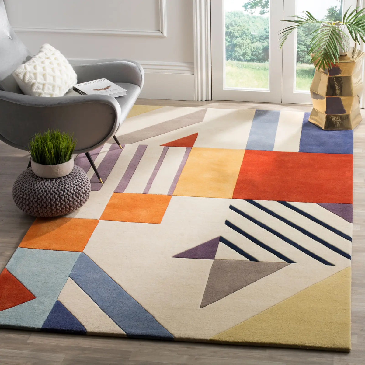 Safavieh Fifth Avenue 5'-0" x 8'-0" Rug in Ivory / Multi