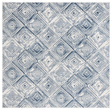 Safavieh Pyramid 6'-7" x 6'-7" Rug in Ivory / Blue