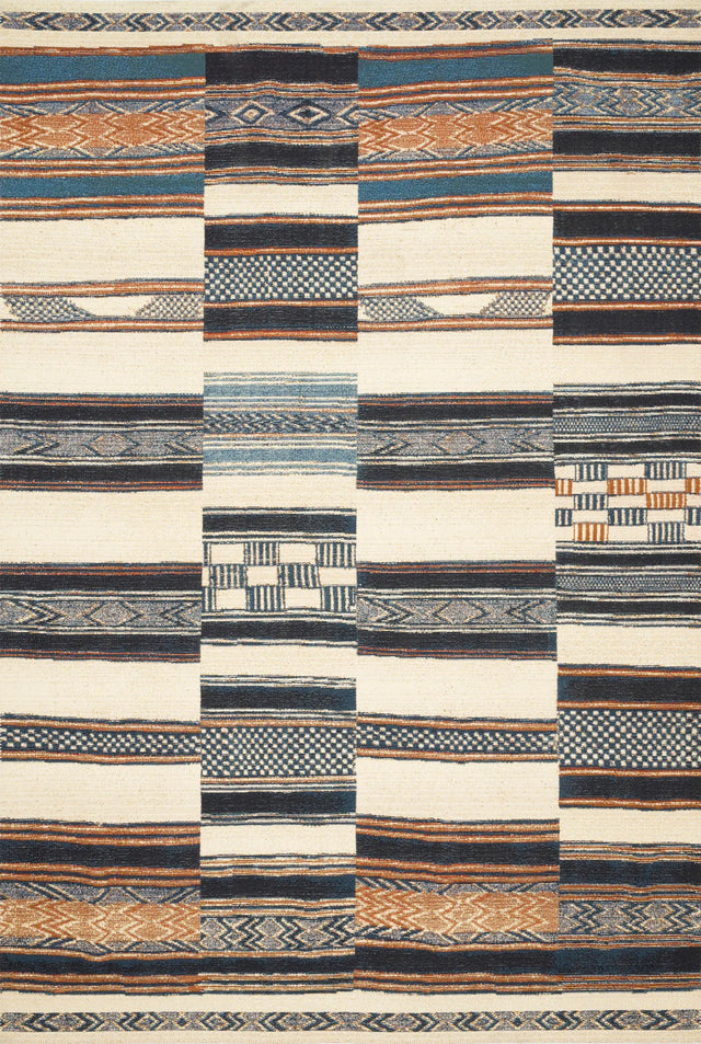 Loloi Mika Mik-04 Ivory / Multi Rugs - main flat