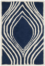 Safavieh Chatham 2'-0" x 3'-0" Rug in Dark Blue / Ivory