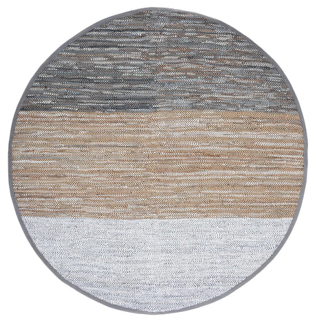 Safavieh Vintage Leather 7'-0" x 7'-0" Rug in Grey / Beige