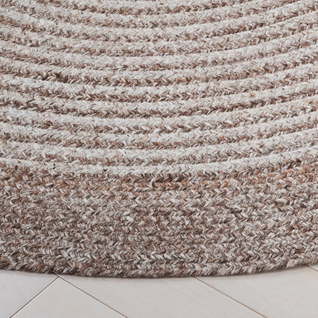 Safavieh Braided 5'-0" x 5'-0" Rug in Taupe