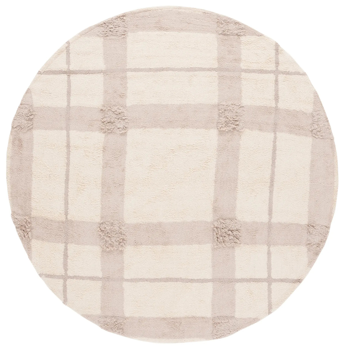 Safavieh Easy Care 6'-0" x 6'-0" Rug in Ivory / Beige