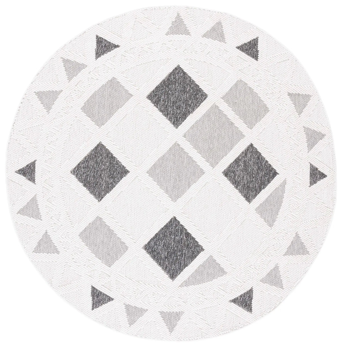 Safavieh Lotus 6'-7" x 6'-7" Rug in Ivory / Dark Grey