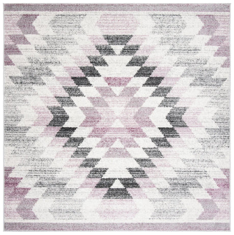 Safavieh Adirondack 7'-0" x 7'-0" Rug in Plum / Ivory