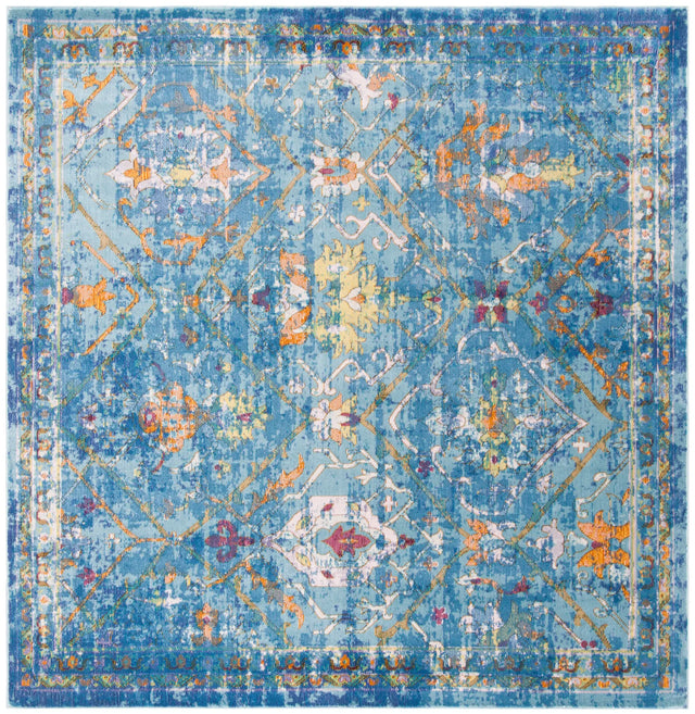 Safavieh Aria 6'-5" x 6'-5" Rug in Blue / Multi