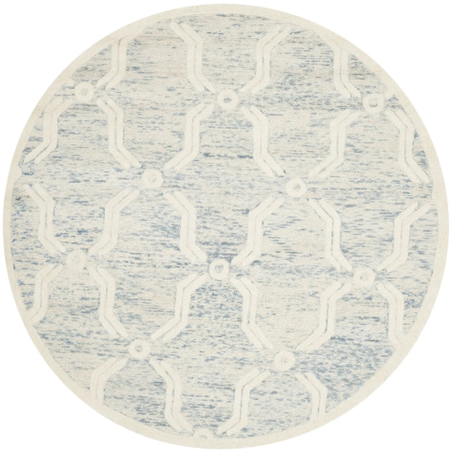 Safavieh Cambridge 6'-0" x 6'-0" Rug in Light Blue / Ivory