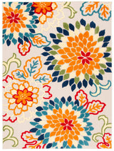 Safavieh Cabana 4'-5" x 6'-5" Rug in Ivory / Orange