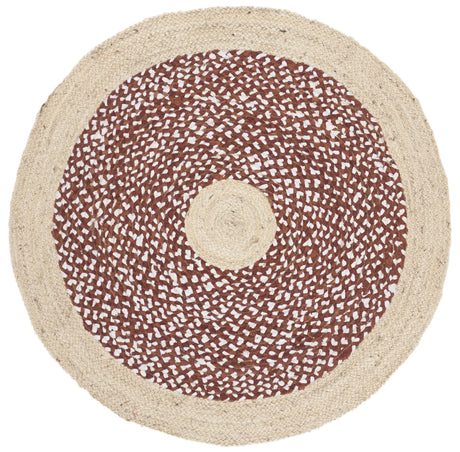 Safavieh Cape Cod 3'-0" x 3'-0" Rug in Rust / Natural