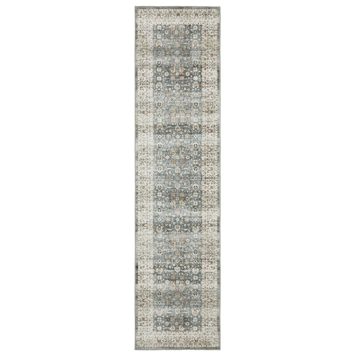 Oriental Weavers Sphinx Sumter Sum07 Grey/ Ivory Rug - runner