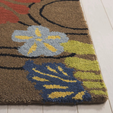 Safavieh Soho 5'-0" x 8'-0" Rug in Brown / Multi