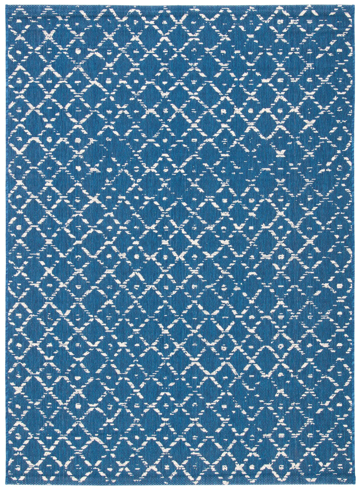 Safavieh Courtyard 4'-5" x 6'-5" Rug in Navy / Ivory