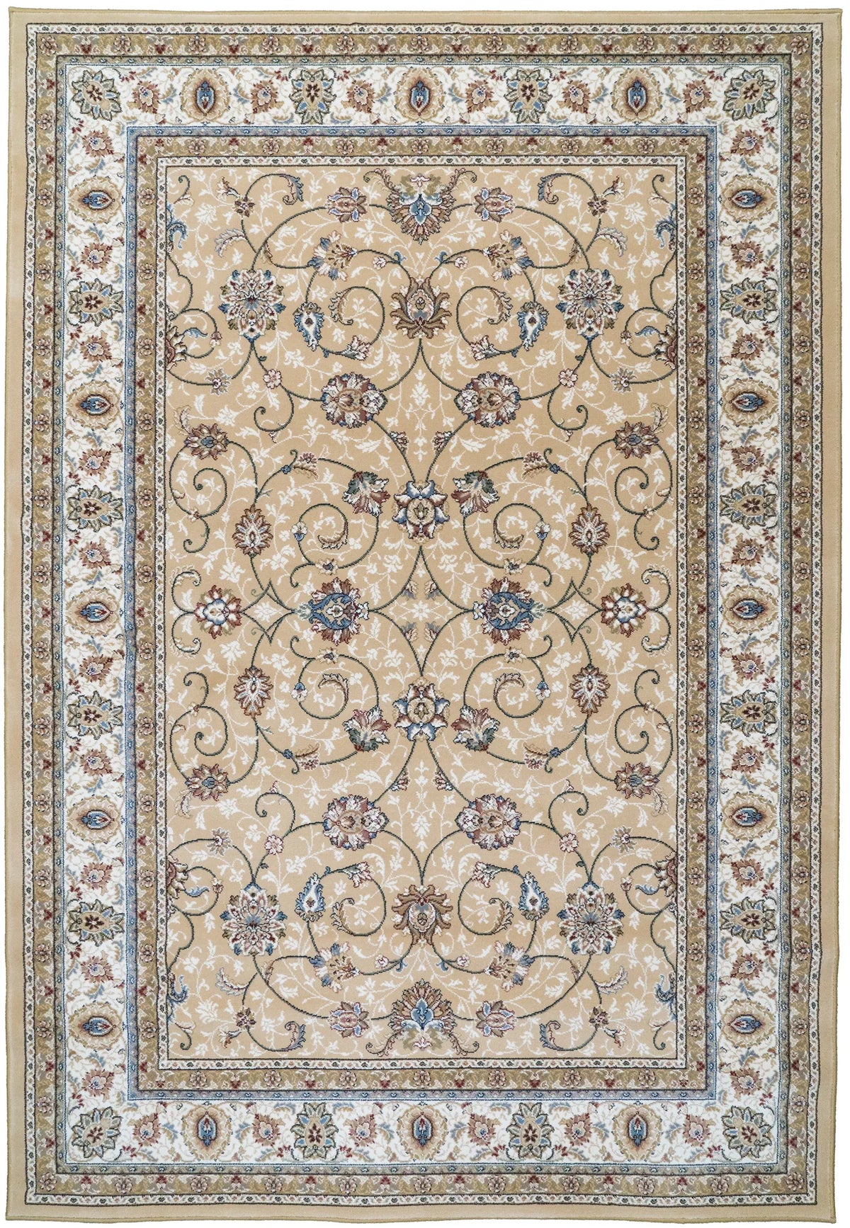 Dynamic Rugs Ancient Garden 57120 Lt Gold / Ivory Rugs - Rectangular