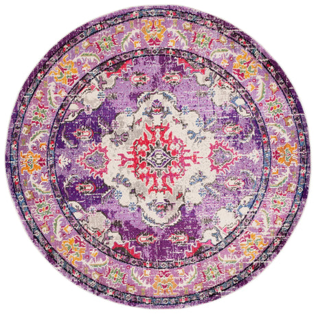 Safavieh Monaco 6'-7" x 6'-7" Rug in Violet / Fuchsia