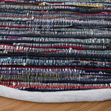 Safavieh Rag Rug 6'-0" x 6'-0" Rug in Grey / Black