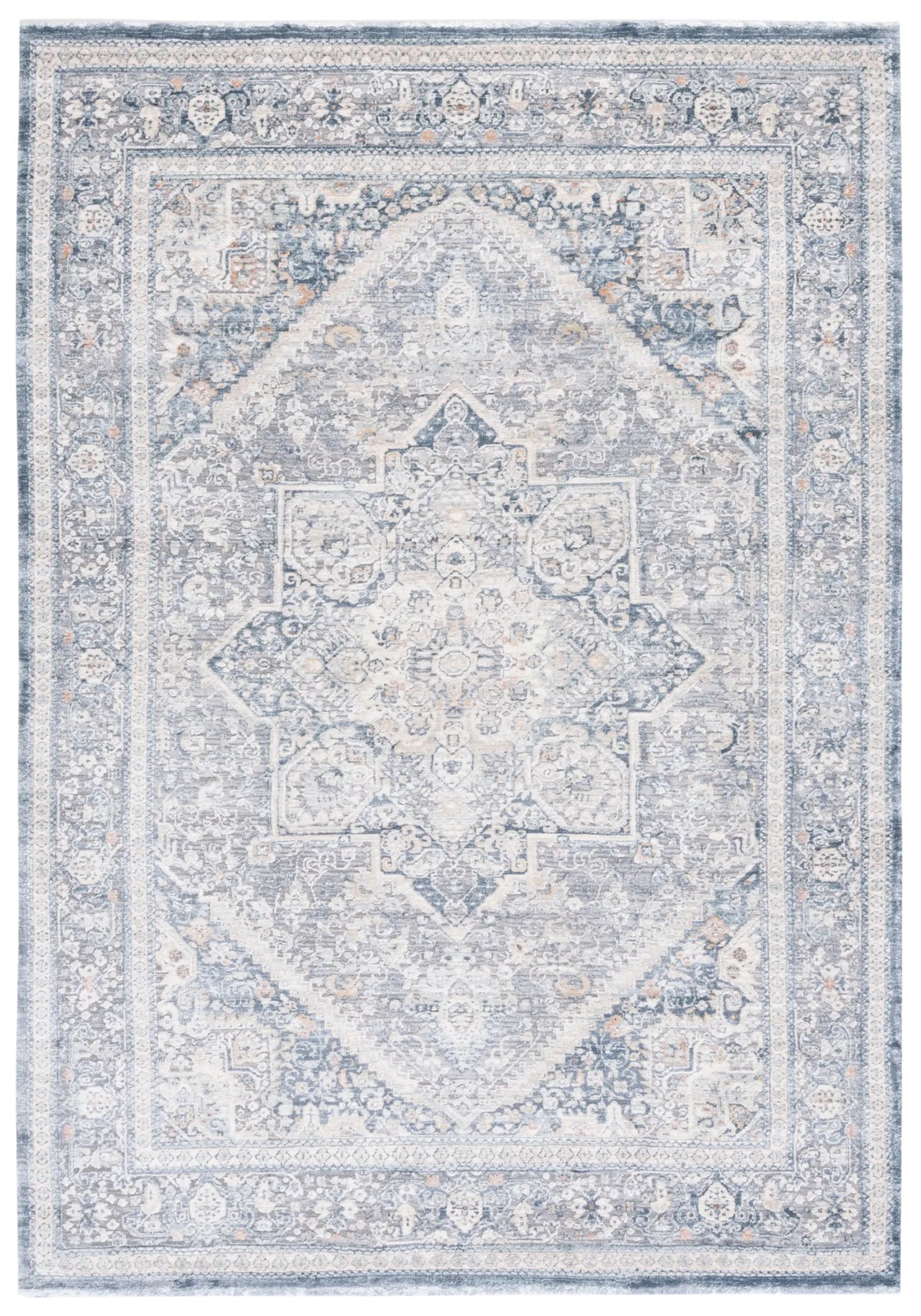 Safavieh Martha Stewart 4'-0" x 6'-0" Rug in Cream / Blue