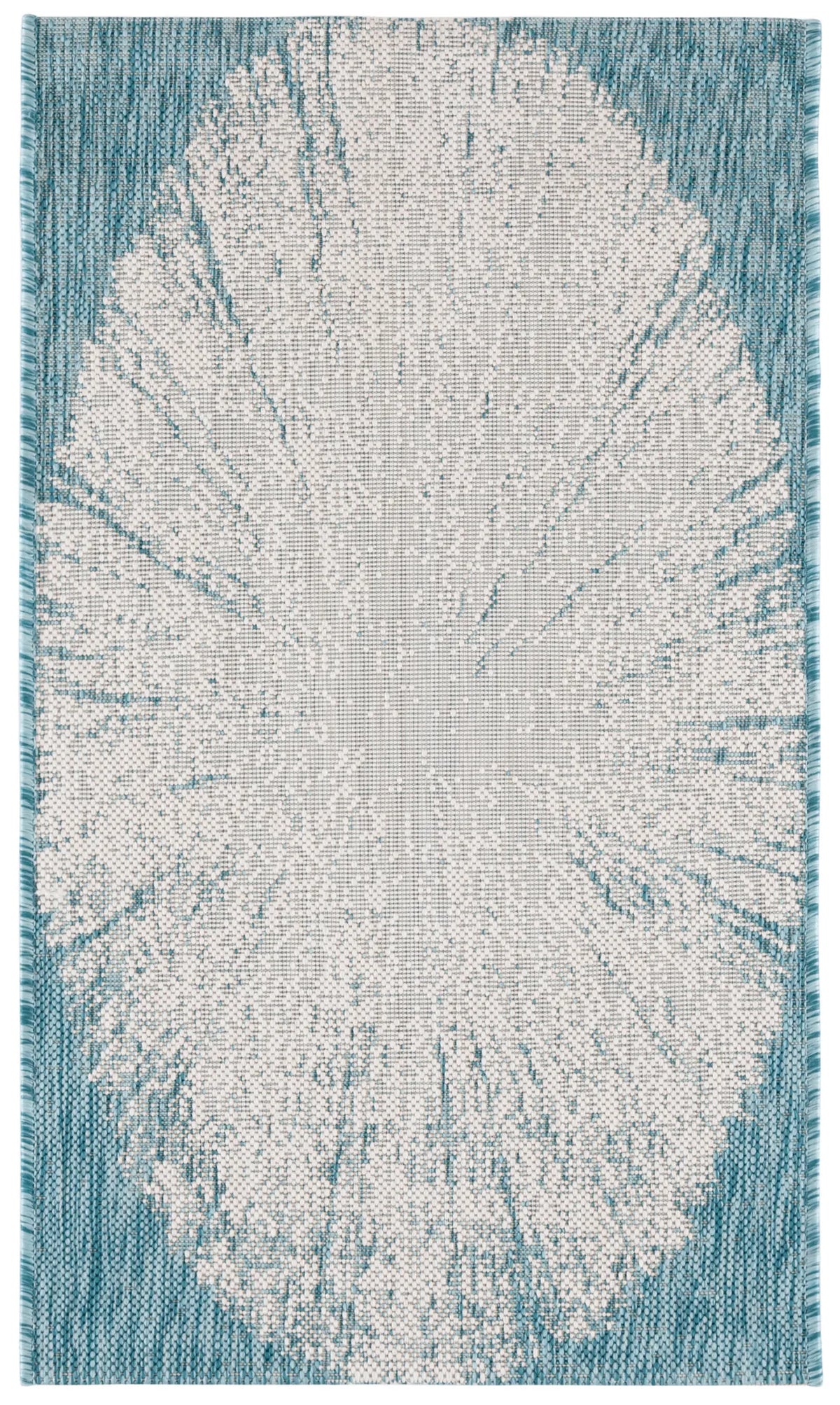 Safavieh Courtyard 2'-0" x 3'-7" Rug in Beige / Aqua