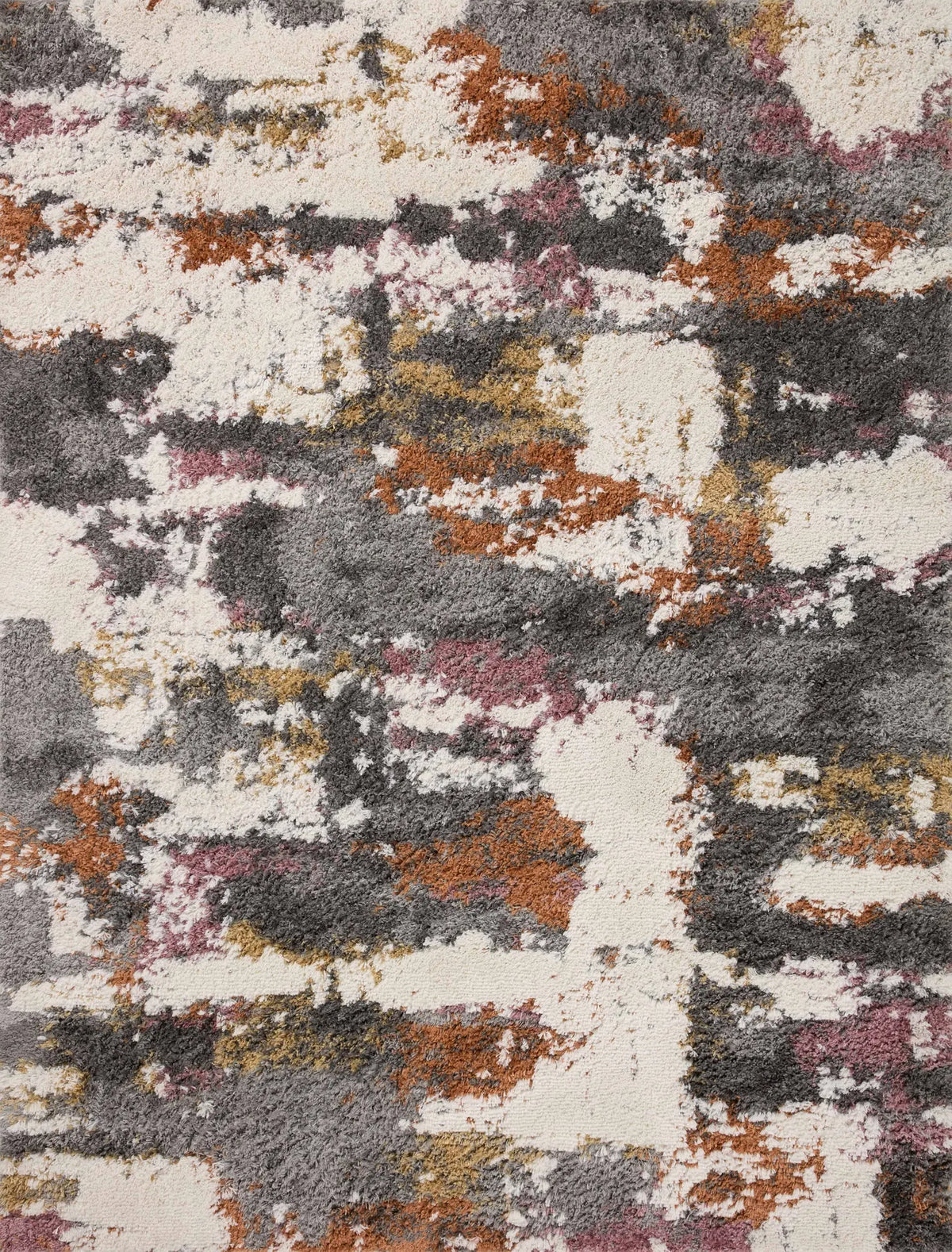 Loloi Levitt Shag Lev-04 Grey/Multi Rug - main flat