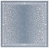 Safavieh Courtyard 6'-7" x 6'-7" Rug in Blue / Ivory
